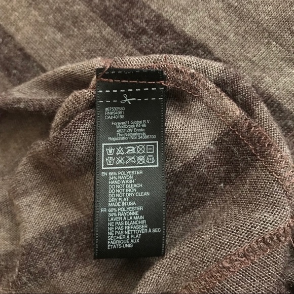 Forever 21 Cocoa Striped Crop Top - Picture 5 of 5